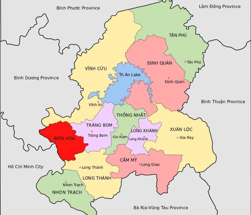 Đồng Nai nằm trong vùng kinh tế trọng điểm phía Nam