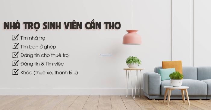 Tìm phòng trọ Cần Thơ nhanh chóng hơn với LOZIDO - tìm trọ nhanh