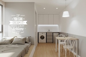 Mẹo trang trí phòng trọ không gác lửng đơn giản