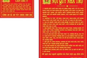 Cách xây dựng bảng nội quy nhà trọ chuẩn và mới nhất 2022