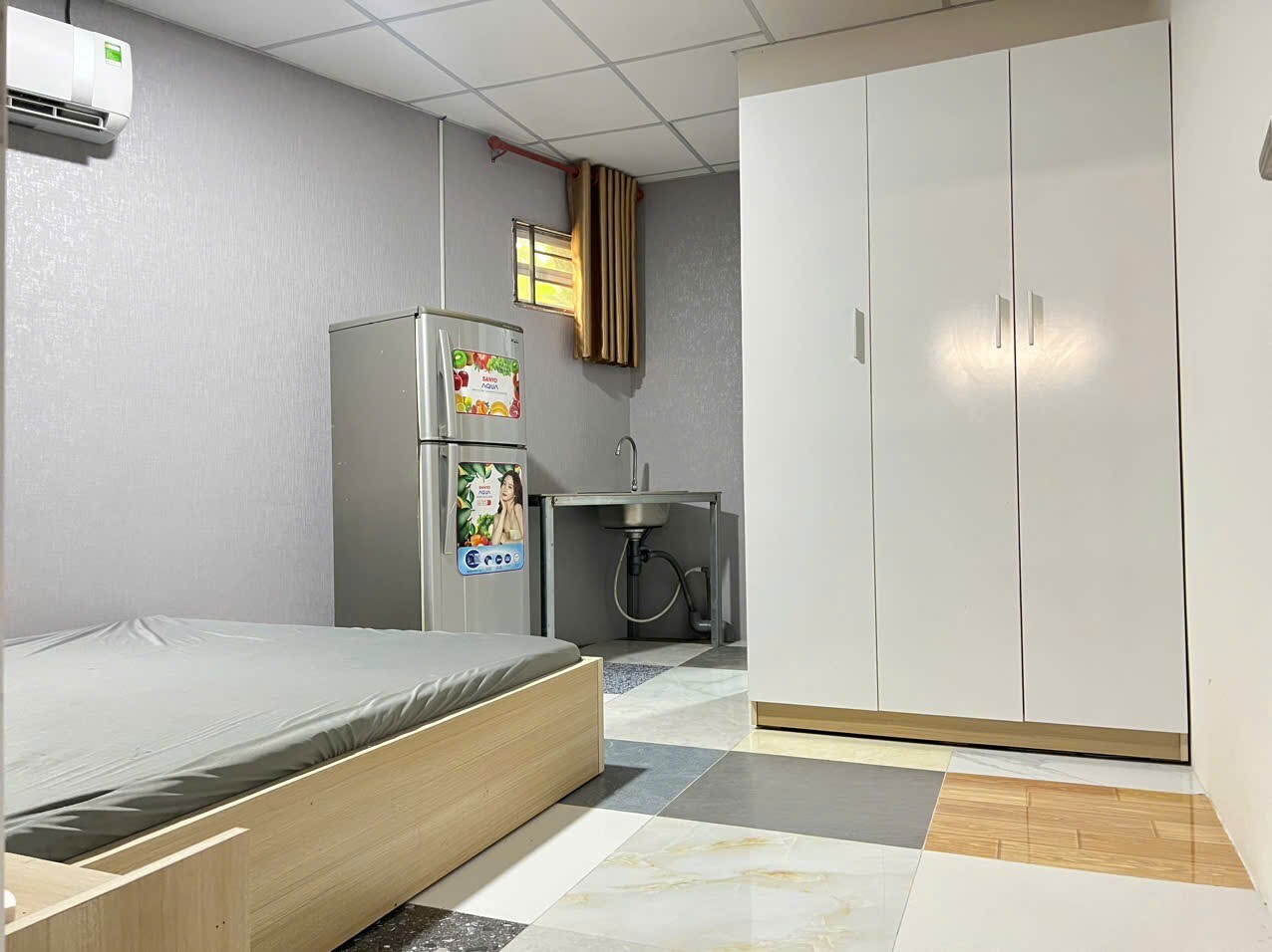 Phòng trọ 20m2 đầy đủ nội thất Nguyễn Xí, Bình Thạnh-1