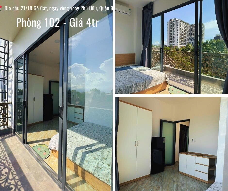 Cho thuê chdv căn hộ dịch vụ 4tr gò cát phú hữu quận 9-0