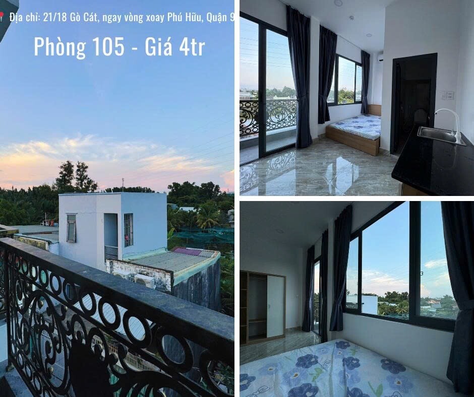 Cho thuê chdv căn hộ dịch vụ 4tr gò cát phú hữu quận 9-1