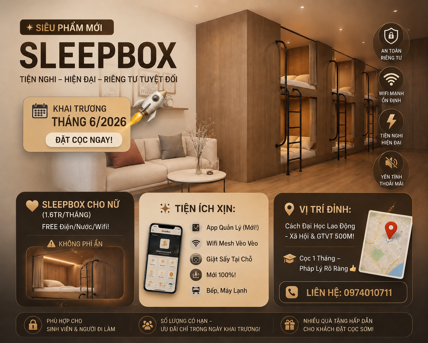 Cho Thuê Sleepbox Cao Cấp Tại Quận 12 - Đặt Ngay Hôm Nay!-6